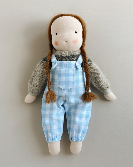 Waldorf doll medium girl • Auburn hair • Camomile