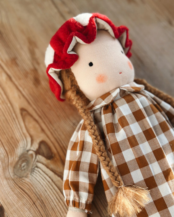 Toadstool Waldorf Inspired medium girl • Auburn hair • Isobel
