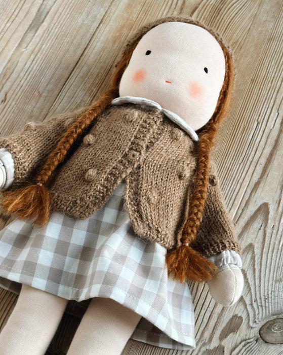 Waldorf doll • Large girl • auburn hair • Iris