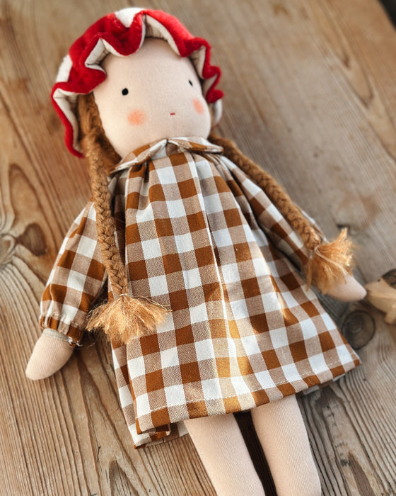 Toadstool Waldorf Inspired medium girl • Auburn hair • Isobel