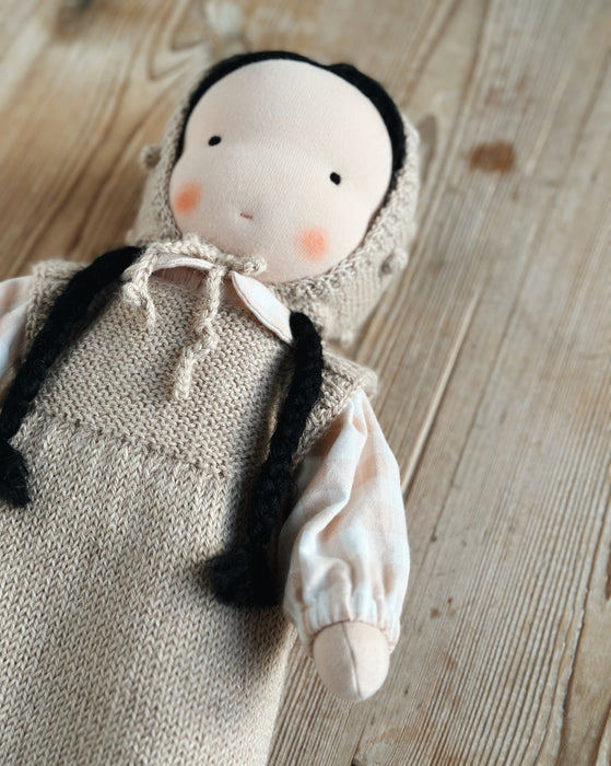 Waldorf doll • Large girl • black hair • Amelia