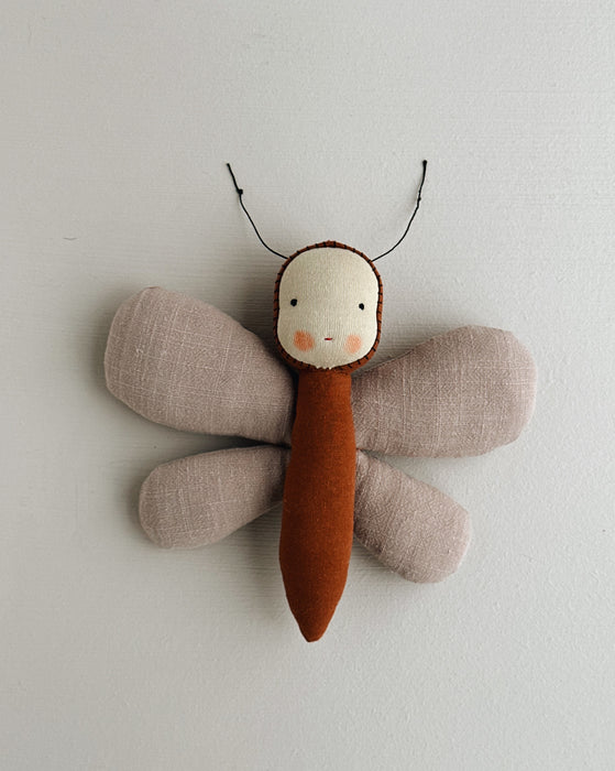 Waldorf inspired butterfly doll  • dusty pink wings