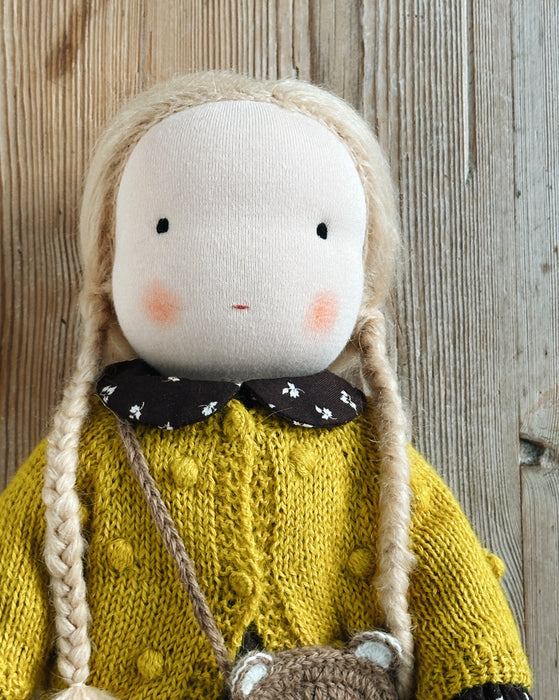 Waldorf doll • Large girl • blond hair • Agnes