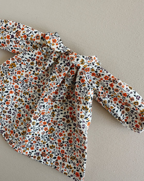 Sample sale • medium collar dress • autumn Liberty flower • regular price $31