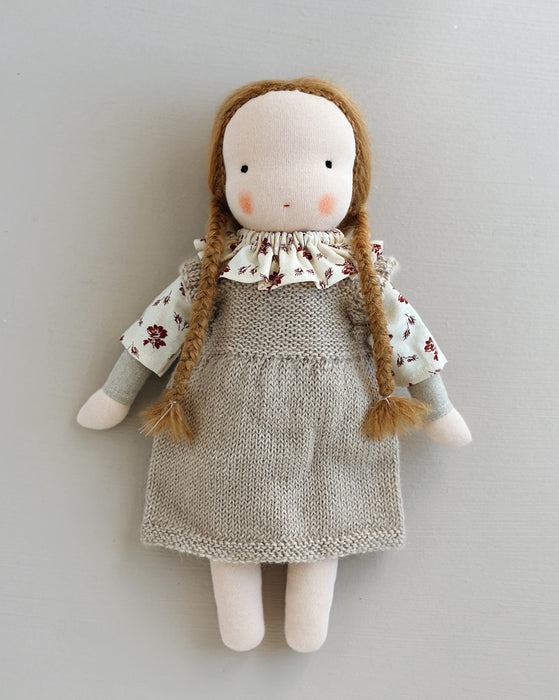 Waldorf doll medium girl • caramel hair • Jolene