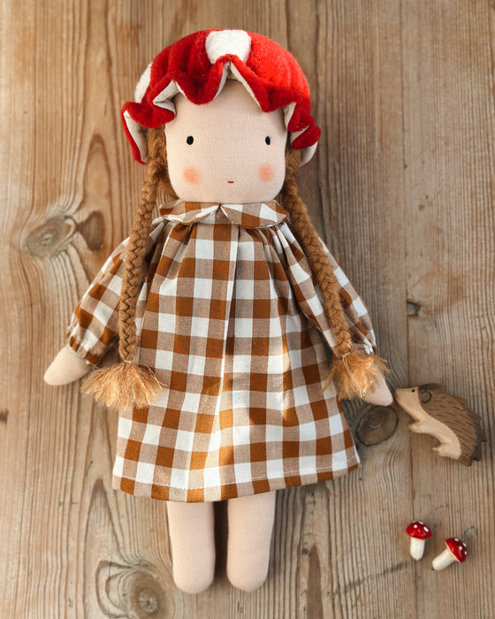 Toadstool Waldorf Inspired medium girl • Auburn hair • Isobel