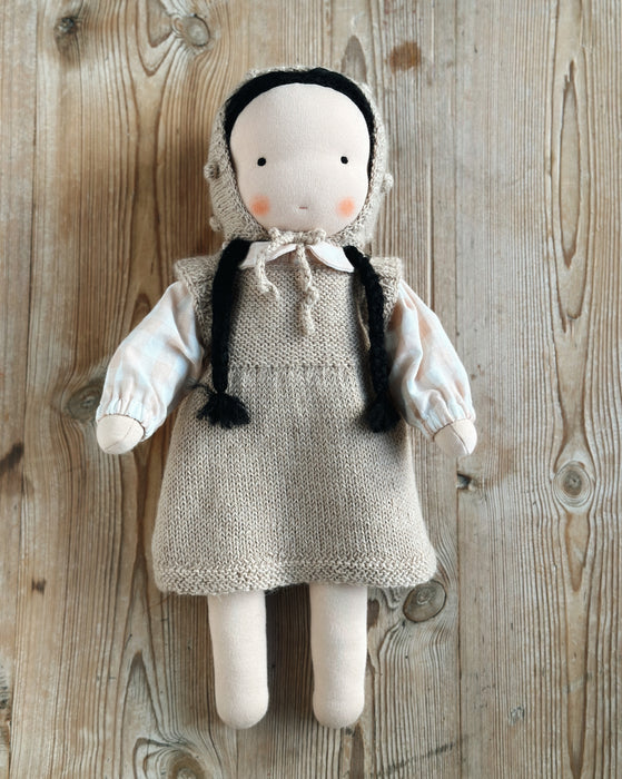 Waldorf doll • Large girl • black hair • Amelia