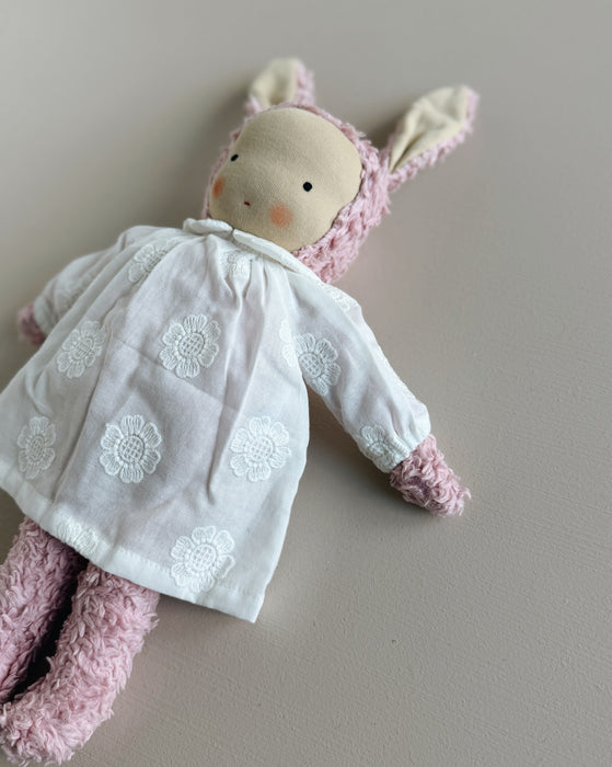 Pink bunny waldorf doll  • Flora