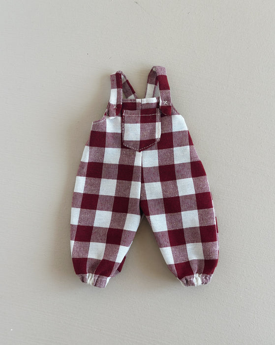 Sample sale • medium dungarees • blue leaf Liberty • regular price $34
