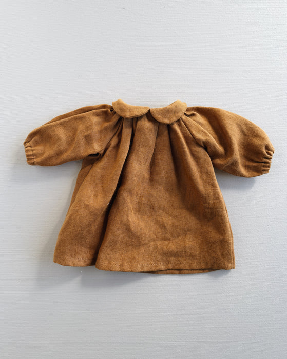Collar dress • Large • rust