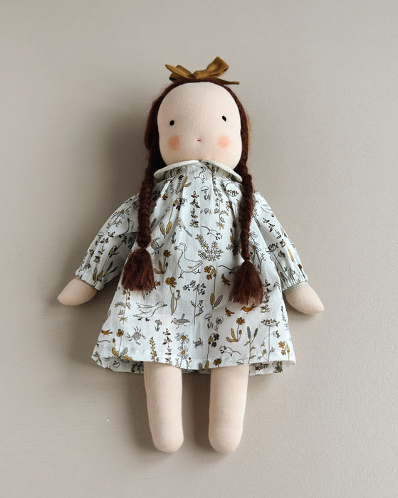 medium girl • Waldorf doll • mahogany hair • Chloe