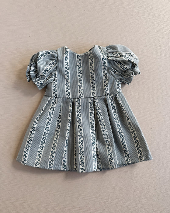 Puff sleeve dress • Large • flowee stripe