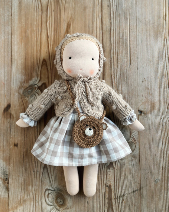 Waldorf doll medium girl • blond hair • Anna