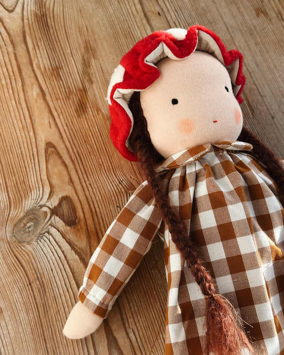 Toadstool Waldorf Inspired medium girl • brown hair • Hazel