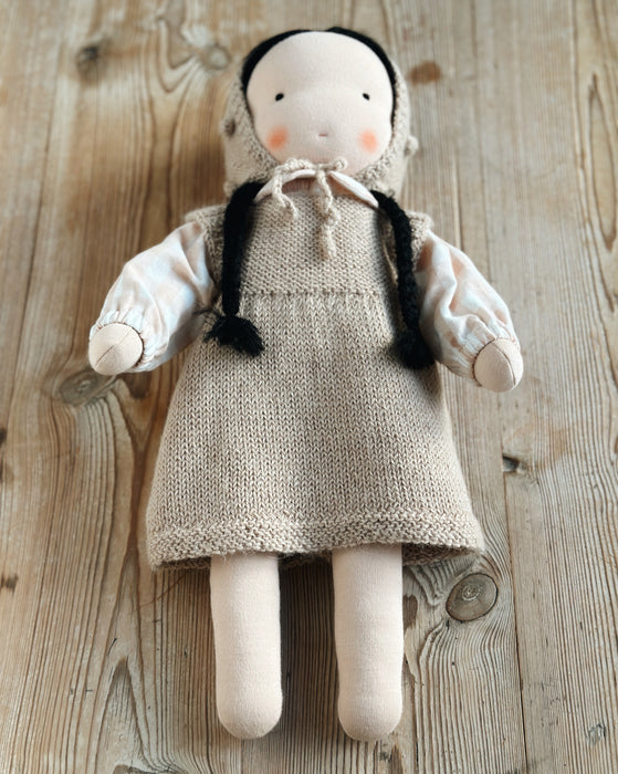 Waldorf doll • Large girl • black hair • Amelia