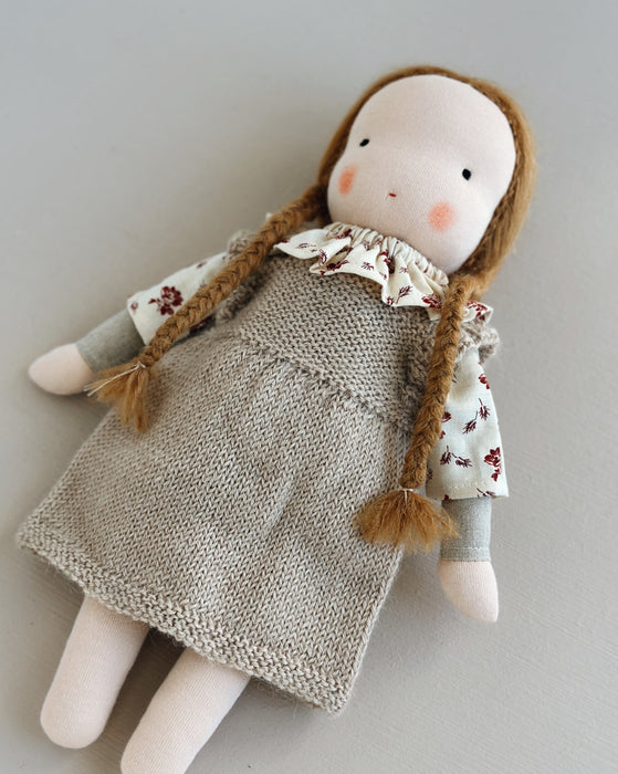 Waldorf doll medium girl • caramel hair • Jolene