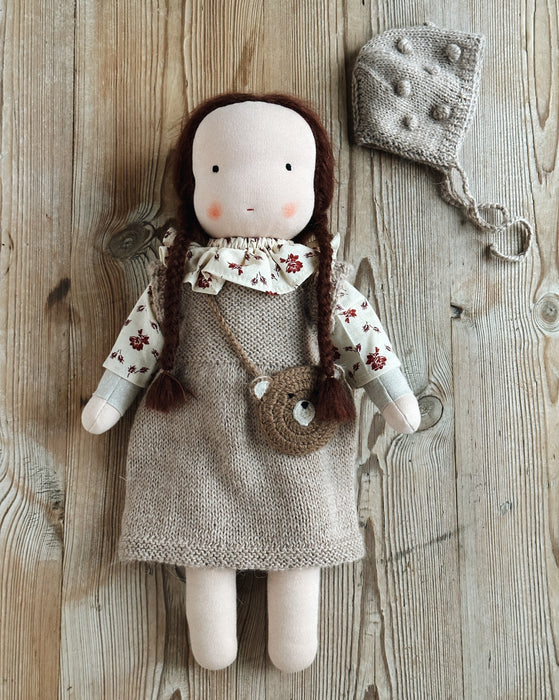 Waldorf doll • Large girl • brown hair • Ada