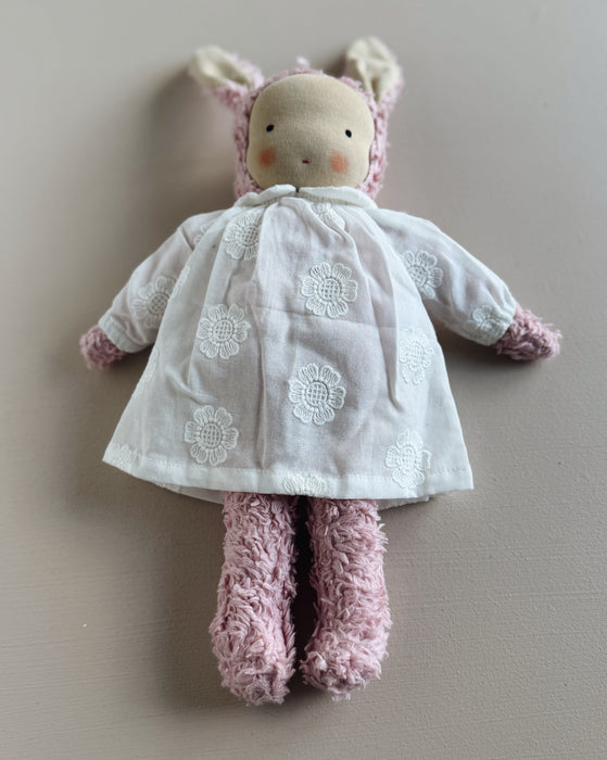 Pink bunny waldorf doll  • Flora