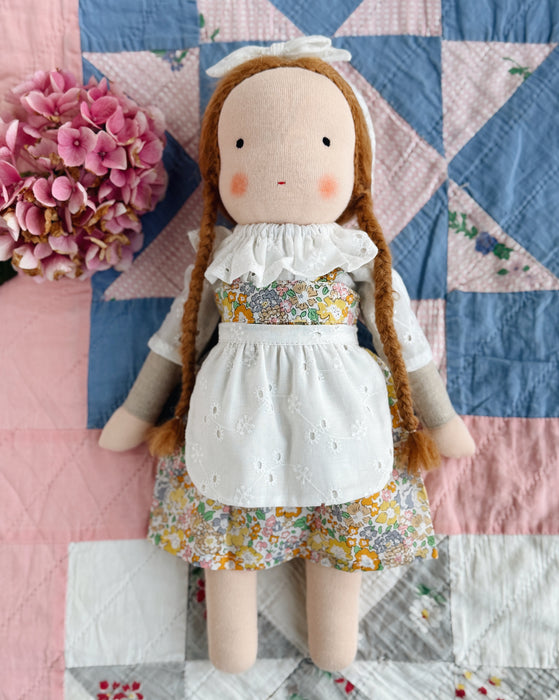 Waldorf doll medium girl • strawberry blond hair • Esther