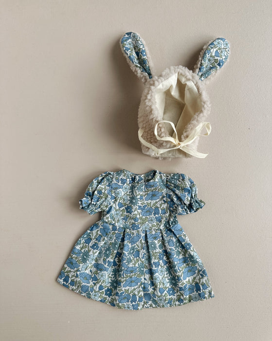Dress + fluffy bunny bonnet SET
