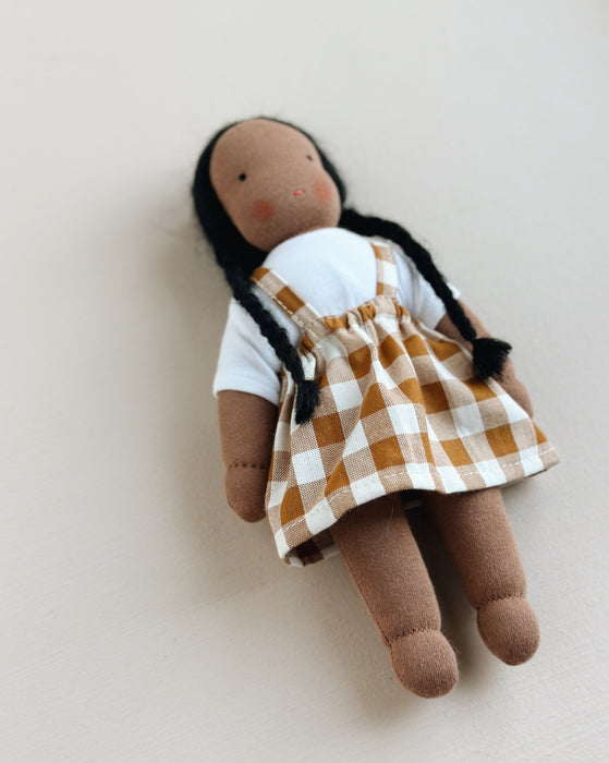 Mini Heirloom courage Doll • black hair • Maya