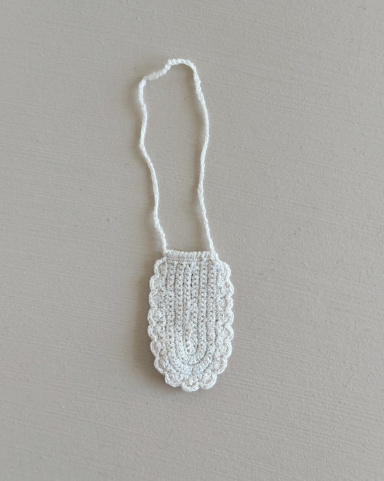 Sample sale • Crochet cross body bag • for medium dolls • regular price $14