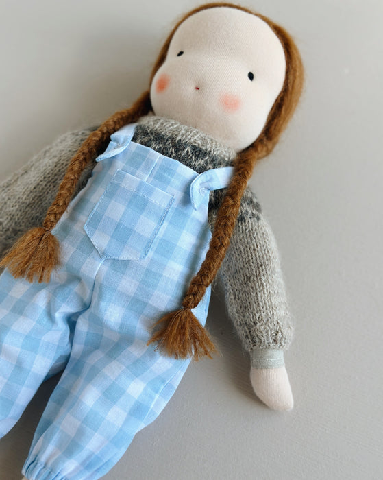 Waldorf doll medium girl • Auburn hair • Camomile