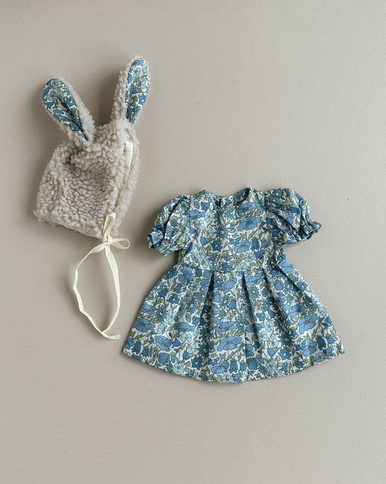 Dress + fluffy bunny bonnet SET