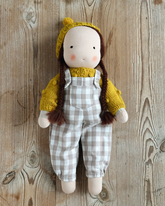 Waldorf doll • Large girl • brown hair • Sarah