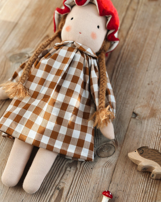 Toadstool Waldorf Inspired medium girl • Auburn hair • Isobel