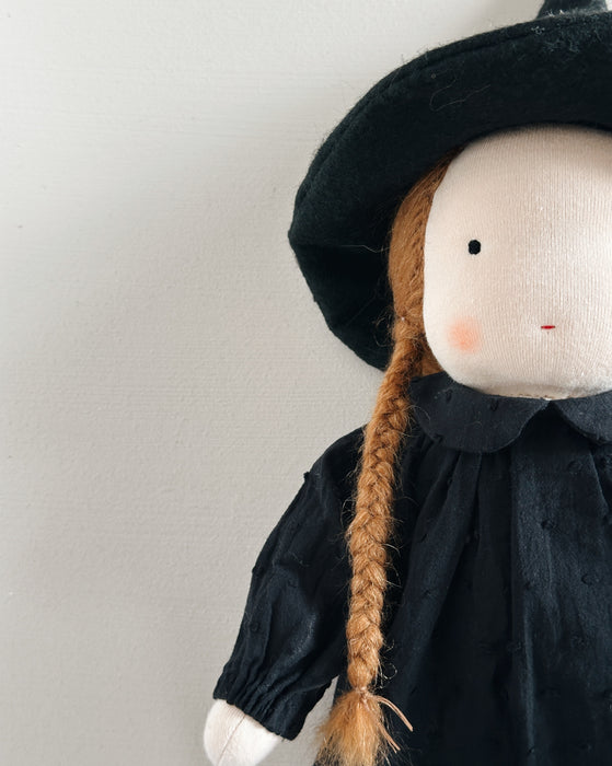 Witch waldorf inspired large doll girl • auburn hair • Endora
