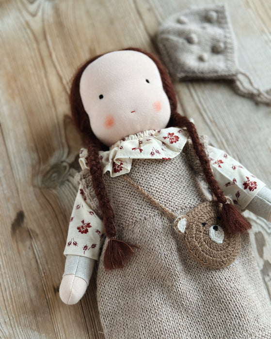 Waldorf doll • Large girl • brown hair • Ada