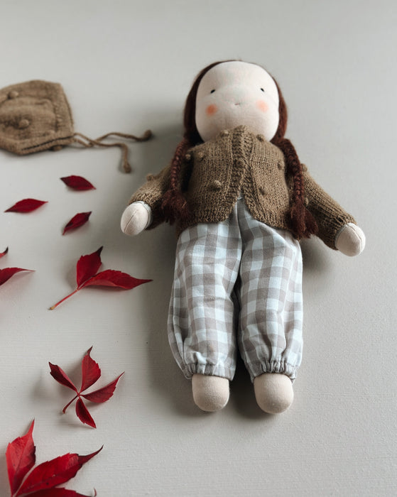 Waldorf doll • Large girl • brown hair • Amelia