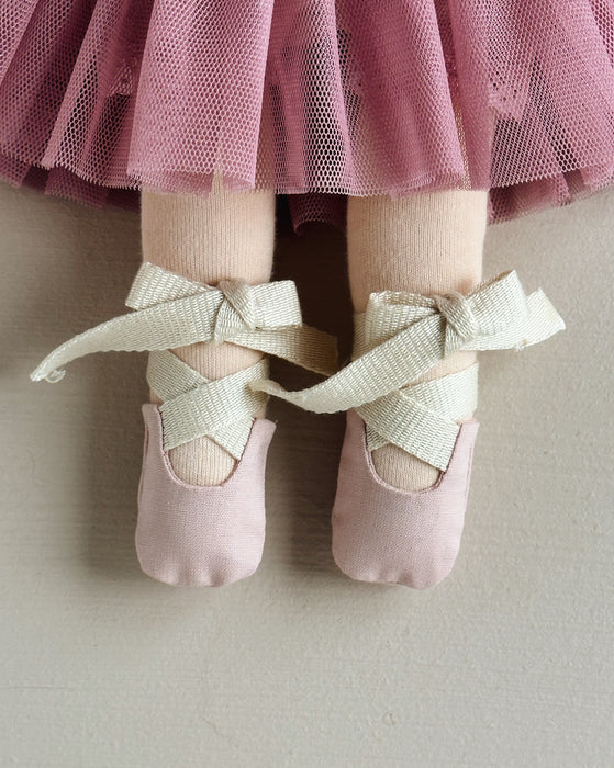 Waldorf Inspired ballet doll medium girl • mahogany hair • Sonia