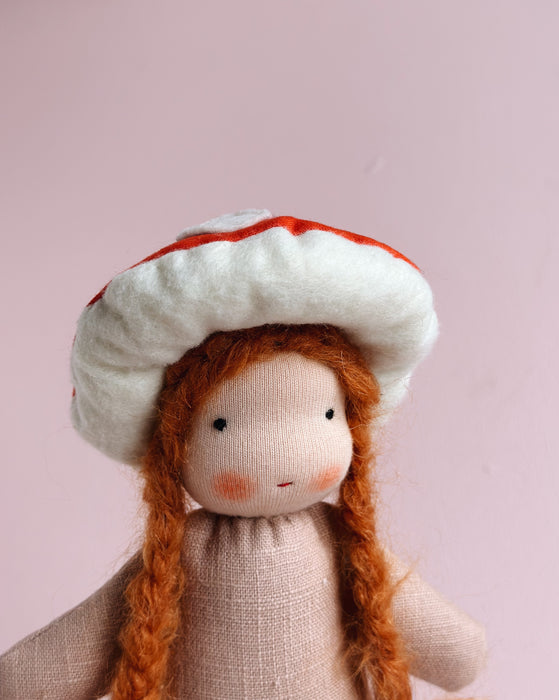 mini mushroom doll • rust hair
